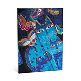 DIARIO NOTES MIDI GATTI BLU E FARFALLE PAPERBLANKS