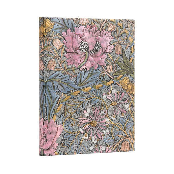 DIARIO NOTES MORRIS CAPRIFOGLIO ROSA MIDI PAPERBLANKS