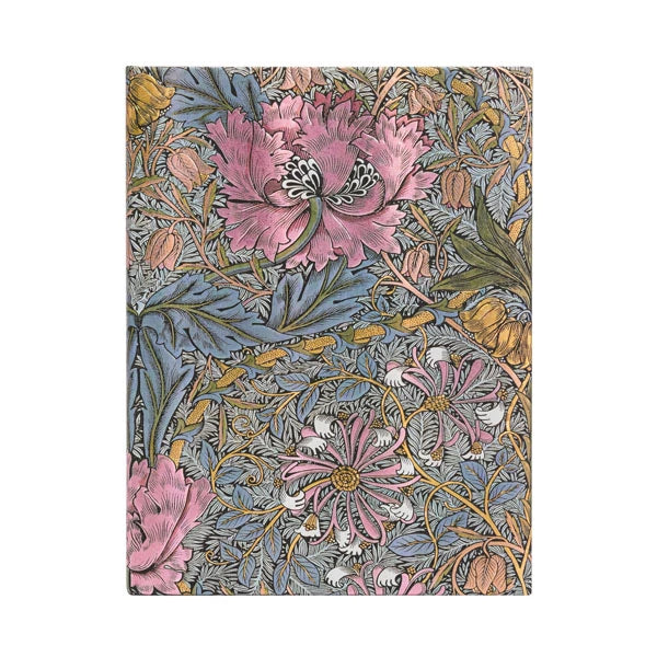 DIARIO NOTES MORRIS CAPRIFOGLIO ROSA MIDI PAPERBLANKS