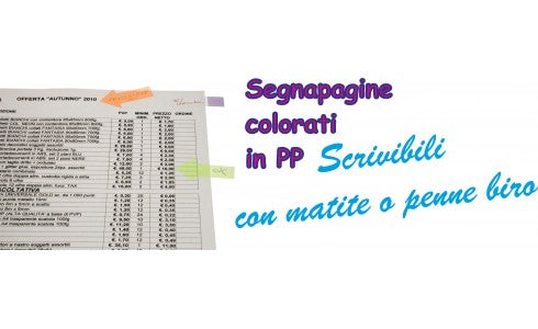 SEGNAPAGINE COLORATI IN PP PRESA FACILITATA “Z” 100 FOGLI