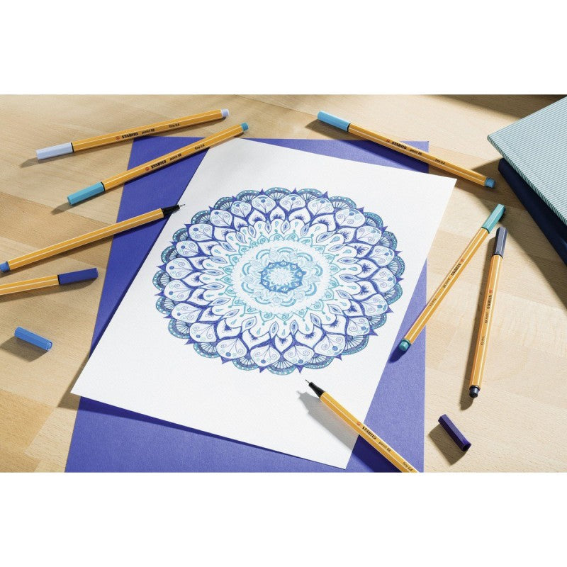 PENNA STABILO POINT 88 AZZURRO FLUO
