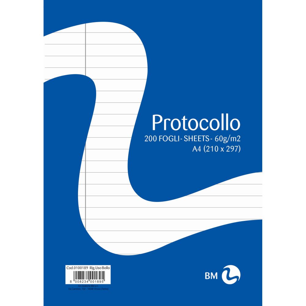 CARTA PROTOCOLLO FG. 200 USOBOLLO Immagine principale del prodotto