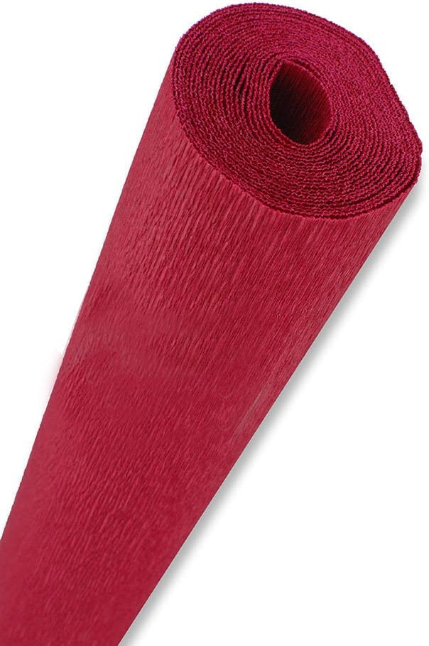 CARTA CRESPA GR.180 - ROTOLO CM.50X250 - ROSSO CARDINALE