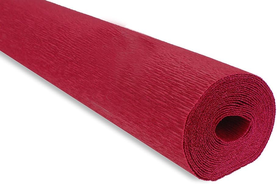 CARTA CRESPA GR.180 - ROTOLO CM.50X250 - ROSSO CARDINALE