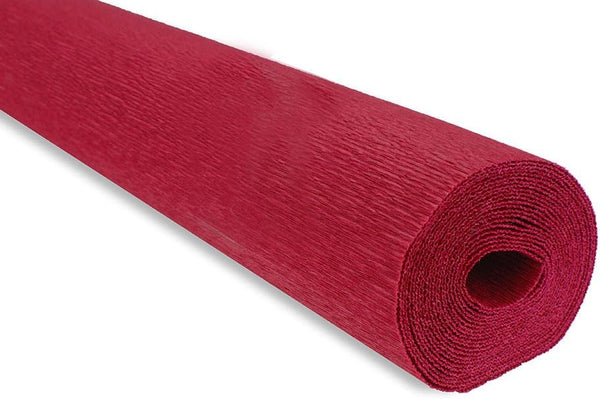 CARTA CRESPA GR.180 - ROTOLO CM.50X250 - ROSSO CARDINALE
