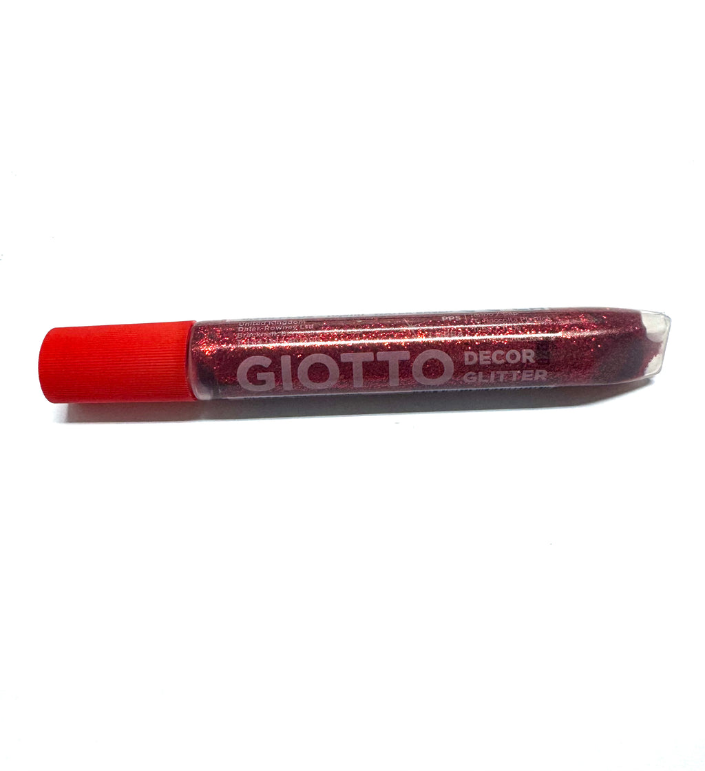 COLLA GLITTER GIOTTO ML. 10,50 ROSSO