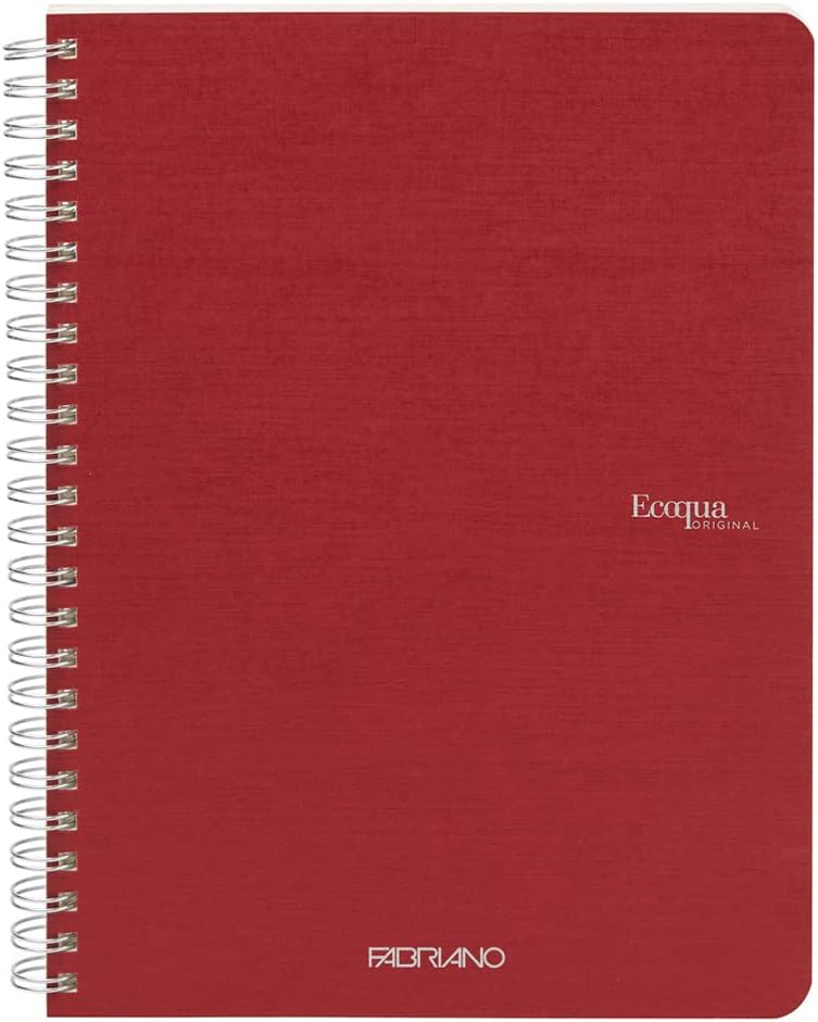 QUADERNO C/SPIRALE ECOQUA A5 1RIG CARTONATO CHERRY