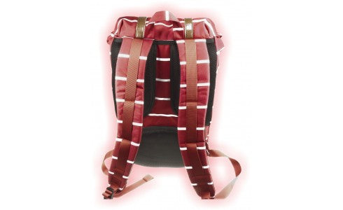 ZAINO ALPACA ROSSO RIGATO Immagine secondaria del prodotto