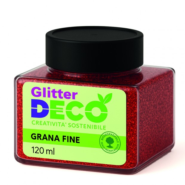 GLITTER BIO GRANA FINE ML.120 - ROSSO