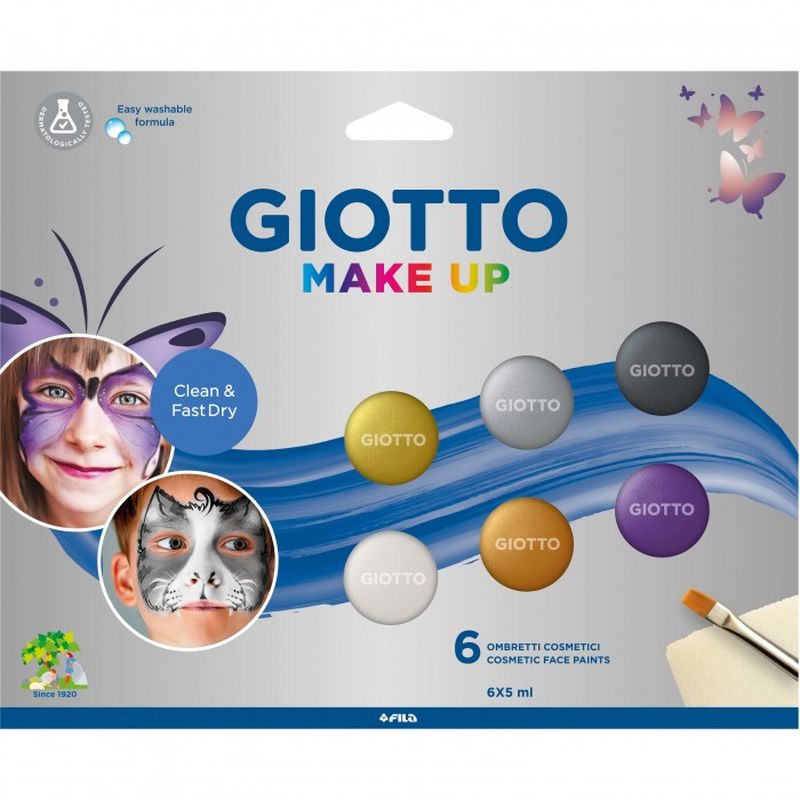 GIOTTO MAKE UP SET 6 OMBRETTI COL. METALLICI