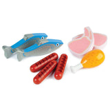 CARNE E PESCE IN LEGNO - CASSETTA 7 PZ.