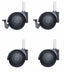 Ruote Con Freno Per Brandina - Set 4 Pezzi