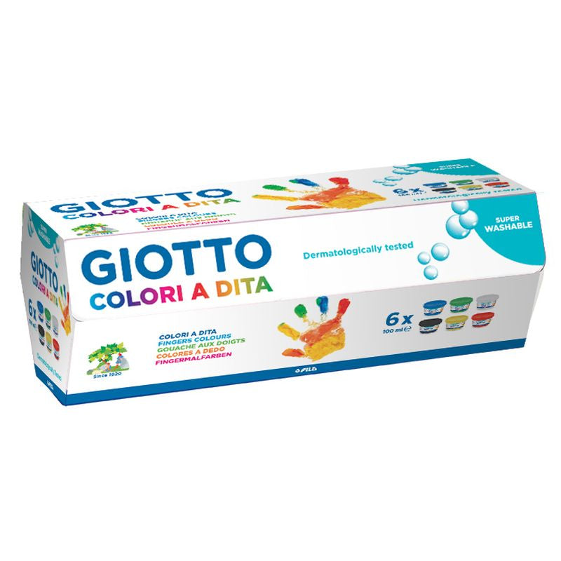 TEMPERA DITA GIOTTO ML.100 6 COLORI Immagine principale del prodotto