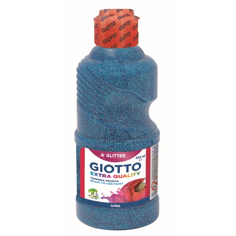 TEMPERA GLITTER GIOTTO ML.250 CYAN Immagine principale del prodotto