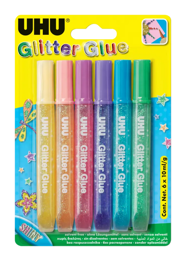 GLITTER GLUE PASTEL ML. 10 PZ.6