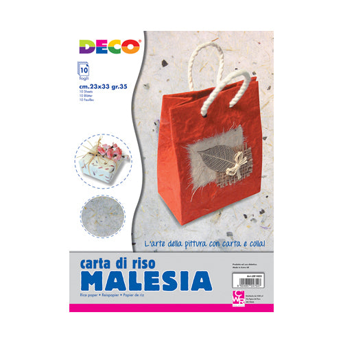 CARTA MALESIA - CONFEZIONE 10 FOGLI GR.100 - CM. 2 Immagine principale del prodotto