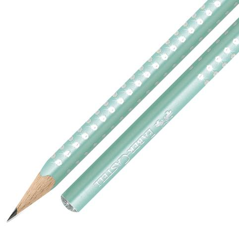 LAPIS SPARKLE FABER CASTELL FUSTO VERDE MENTA PERLATO