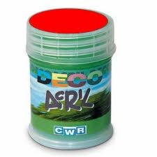 FLACONE  DECO ACRIL  ML.35 - CYAN - CONF.3 PZ.