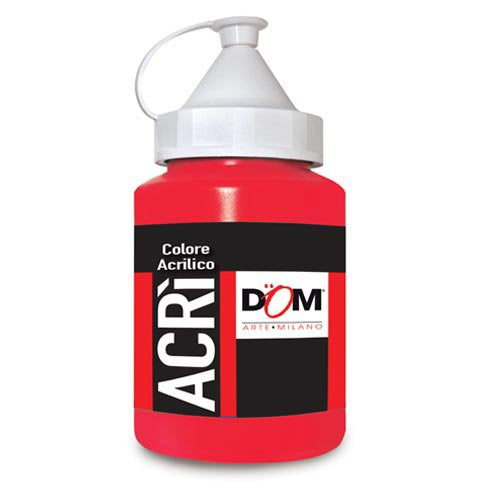 COLORE ACRILICO - FLACONE ML.250 - VERMIGLIONE