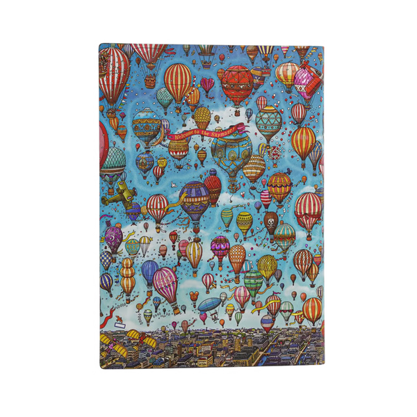 AGENDA MIDI SETTIMANALE ORIZZONTALE 18 MESI 2026/2027 FETIVAL DELLE MONGOLFIERE PAPERBLANKS