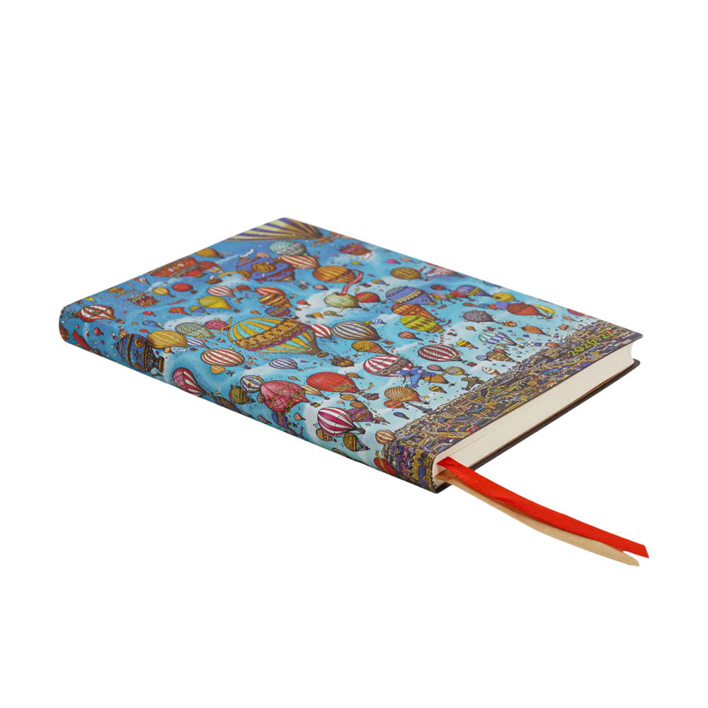 AGENDA MIDI SETTIMANALE ORIZZONTALE 18 MESI 2026/2027 FETIVAL DELLE MONGOLFIERE PAPERBLANKS