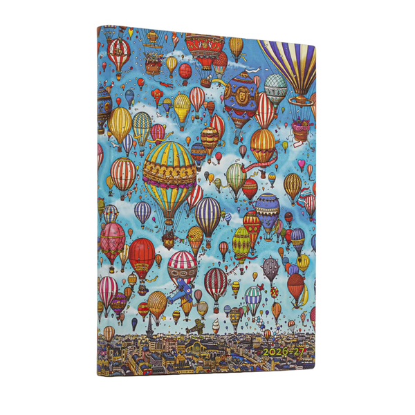 AGENDA MIDI SETTIMANALE ORIZZONTALE 18 MESI 2026/2027 FETIVAL DELLE MONGOLFIERE PAPERBLANKS