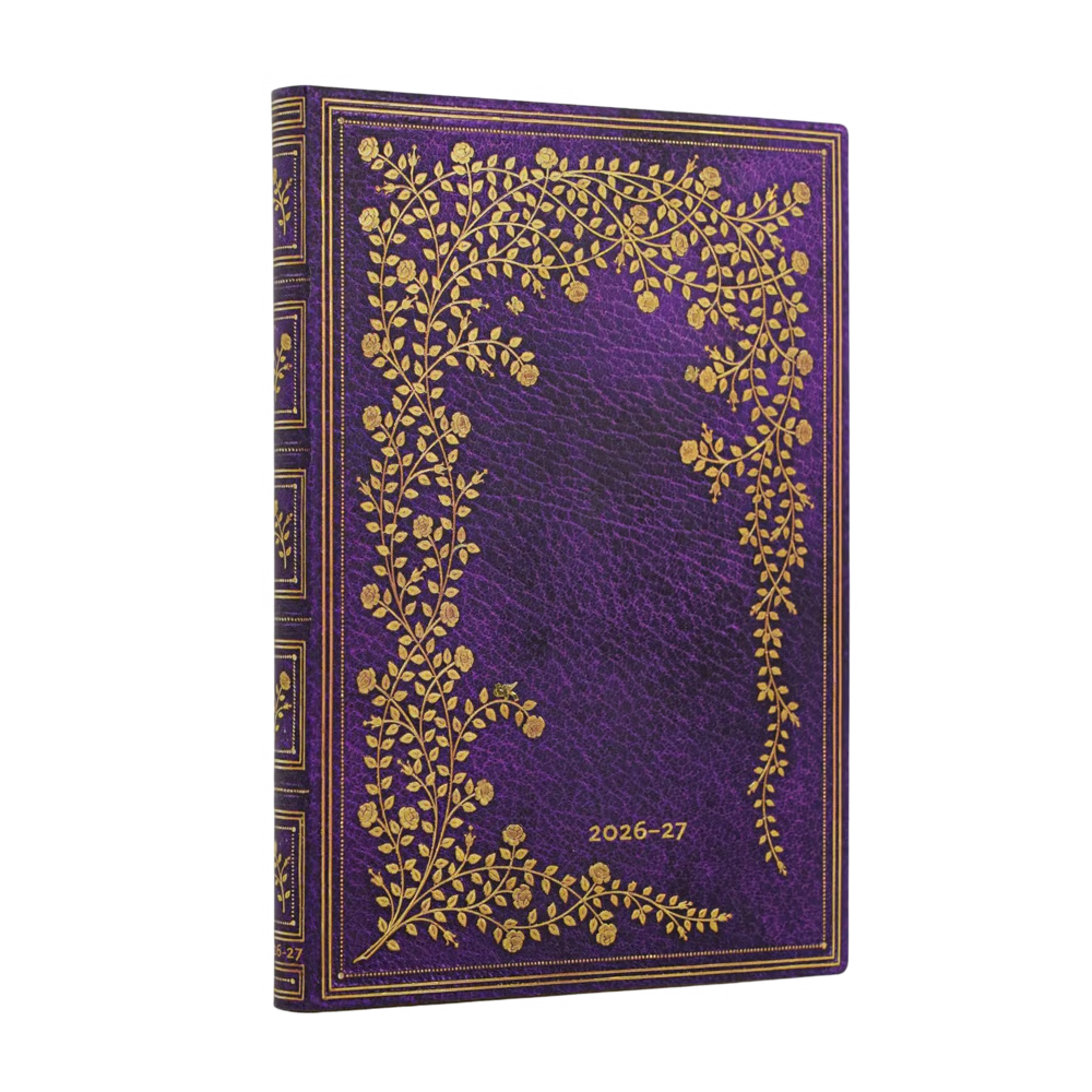 AGENDA MIDI SETTIMANALE ORIZZONTALE 18 MESI 2026/2027 LA ROSA DI NEW YORK L'ETA' D'ORATA PAPERBLANKS Immagine principale del prodotto