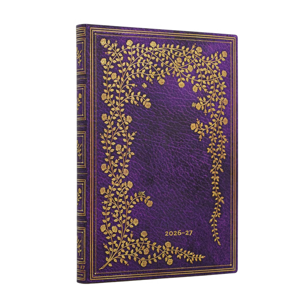 AGENDA MIDI SETTIMANALE ORIZZONTALE 18 MESI 2026/2027 LA ROSA DI NEW YORK L'ETA' D'ORATA PAPERBLANKS