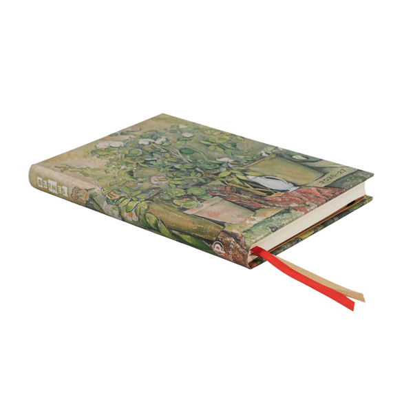 AGENDA MIDI SETTIMANALE ORIZZONTALE 18 MESI 2026/2027 VASI DI TERRACOTTA E FIORI,CEZANNE  PAPERBLANKS