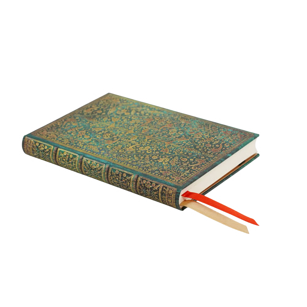 AGENDA MINI SETTIMANALE ORIZZONTALE 18 MESI 2026/2027 FIORE DI SMERALDO PAPERBLANKS