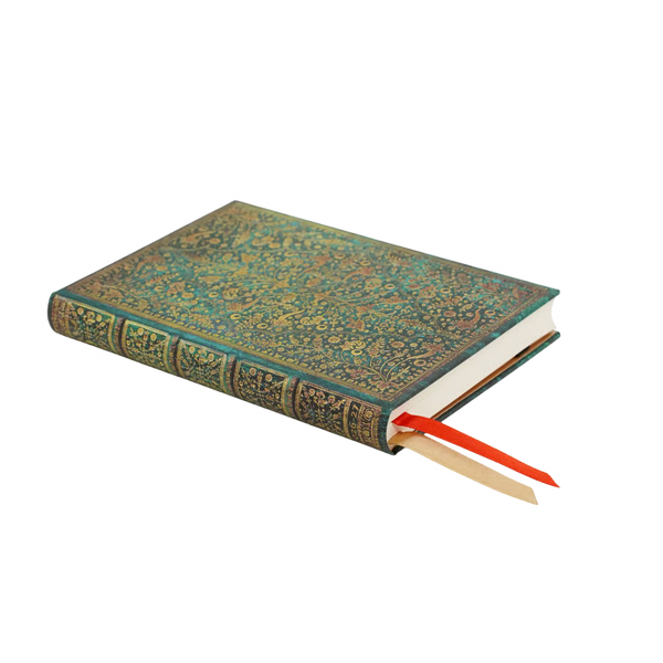 AGENDA MINI SETTIMANALE ORIZZONTALE 18 MESI 2026/2027 FIORE DI SMERALDO PAPERBLANKS