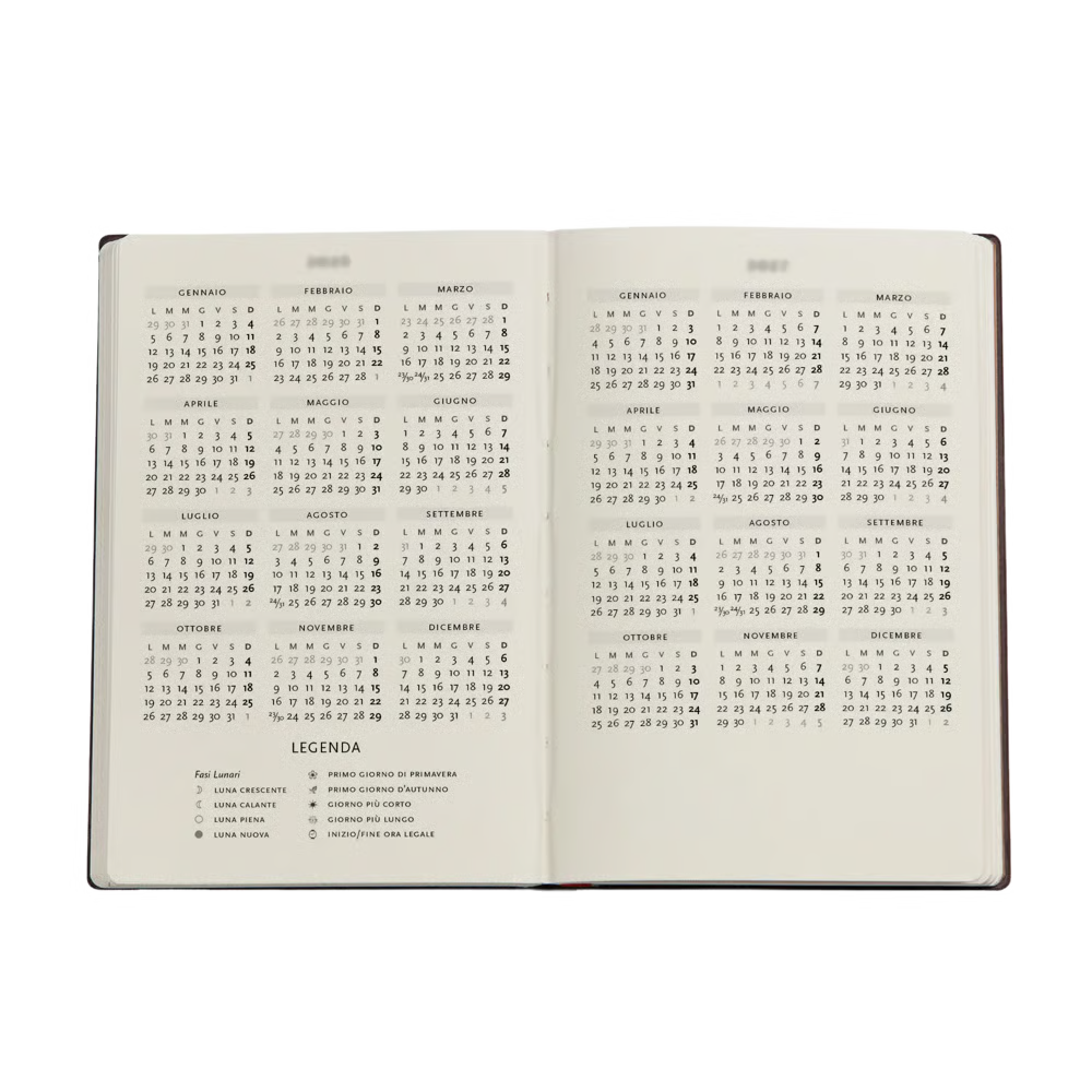 AGENDA MINI SETTIMANALE ORIZZONTALE 18 MESI 2026/2027 FIORE DI SMERALDO PAPERBLANKS