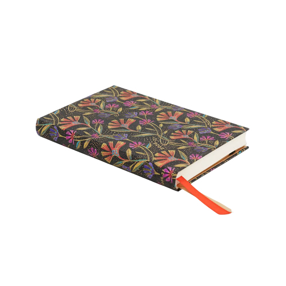 AGENDA MINI SETTIMANALE ORIZZONTALE 18 MESI 2026/2027 FIORE SELVATICI PAPERBLANKS
