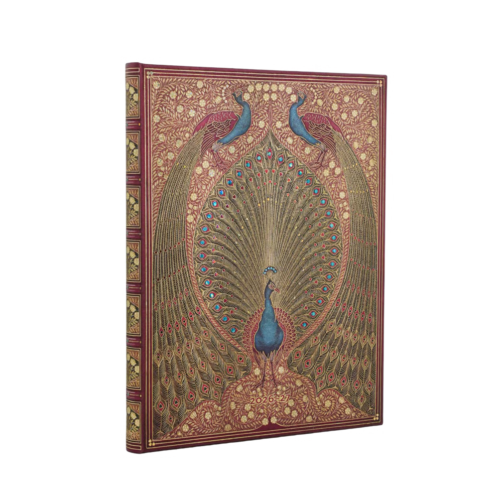 AGENDA ULTRA SETTIMANALE VERTICALE 18 MESI 2026/2027 I PAVONI DI HAFIZ PAPERBLANKS Immagine principale del prodotto