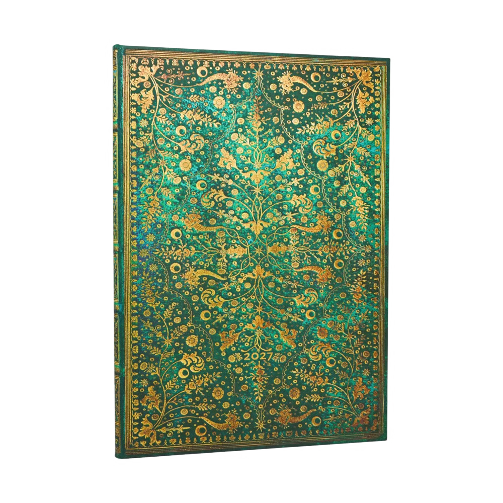 AGENDA GRANDE PLANNER VERTICALE 2027 FIORI DI SMERALDO PAPERBLANKS Immagine principale del prodotto
