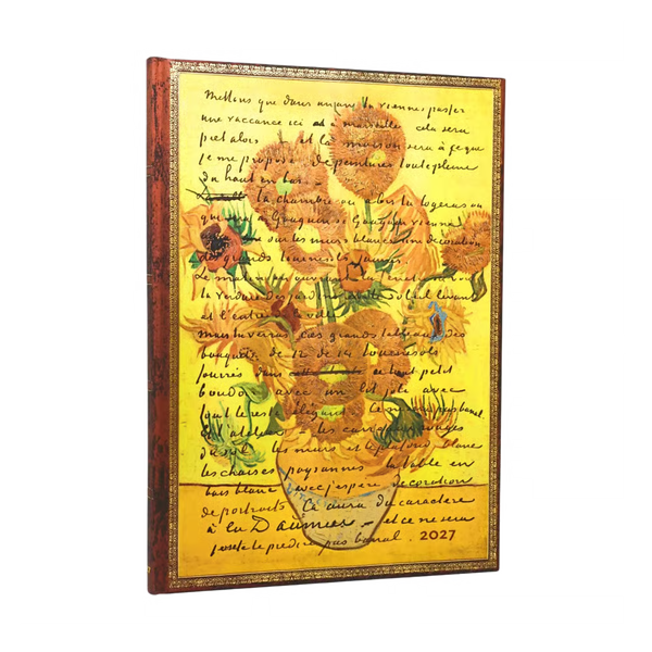 AGENDA GRANDE PLANNER VERTICALE 2027 GIRASOLI VAN GOGH PAPERBLANKS