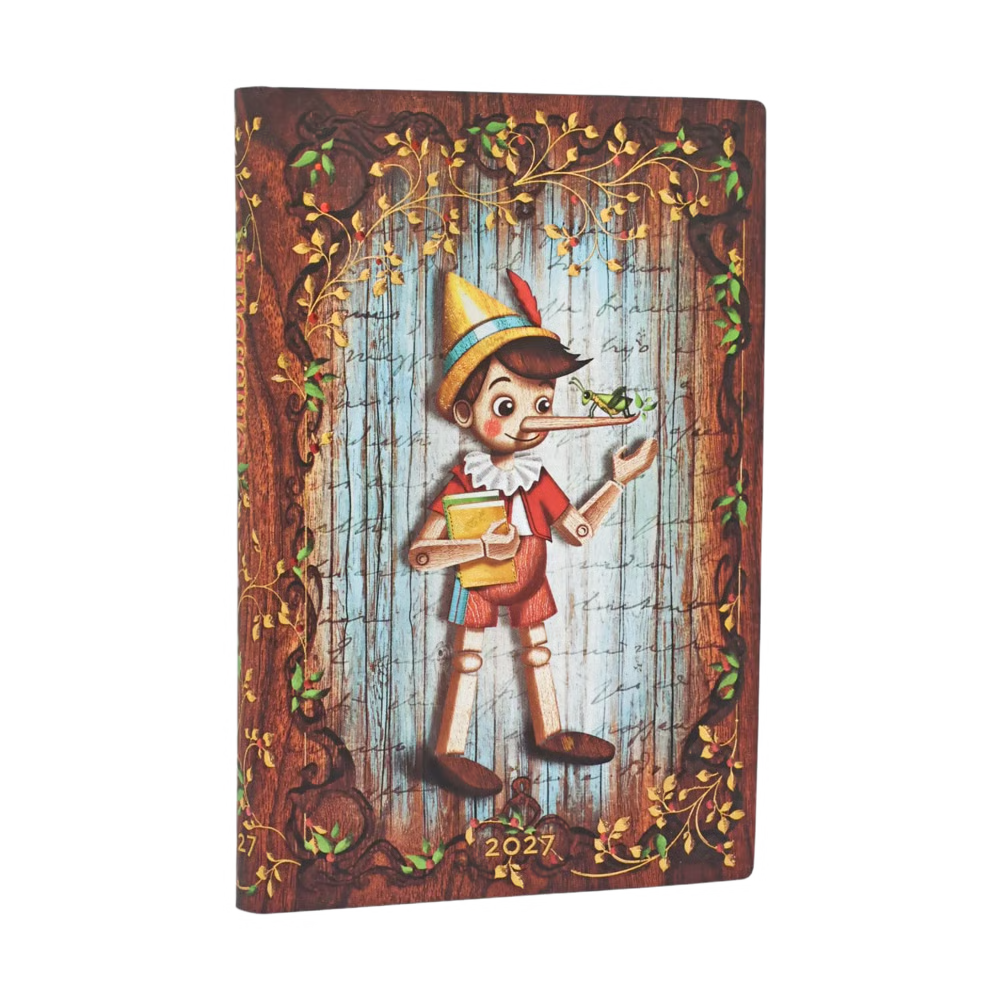 AGENDA MINI SETTIMANALE ORIZZONTALE 2027 PINOCCHIO PAPERBLANKS