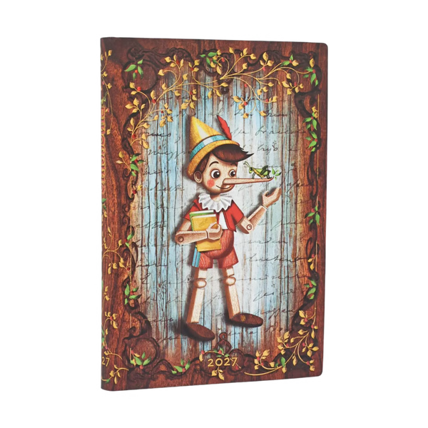 AGENDA MINI SETTIMANALE ORIZZONTALE 2027 PINOCCHIO PAPERBLANKS