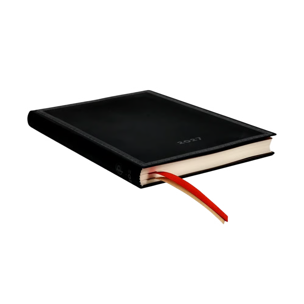 AGENDA MIDI SETTIMANALE ORIZZONTALE 2027 NERO BOLD PAPERBLANKS