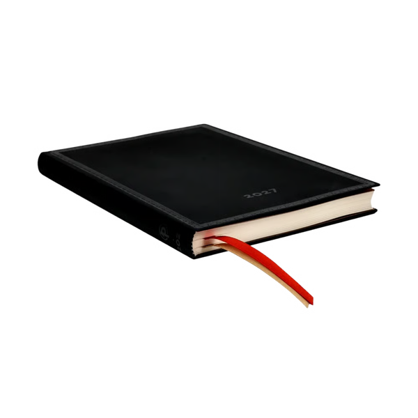 AGENDA MIDI SETTIMANALE ORIZZONTALE 2027 NERO BOLD PAPERBLANKS
