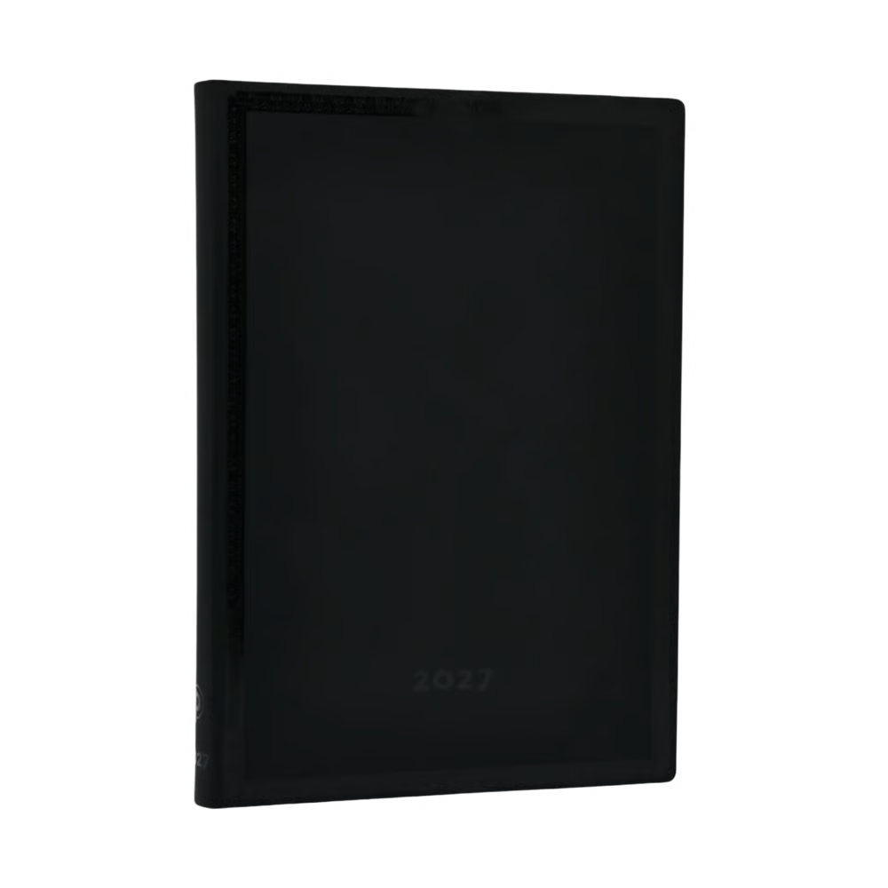 AGENDA MIDI SETTIMANALE ORIZZONTALE 2027 NERO BOLD PAPERBLANKS Immagine principale del prodotto