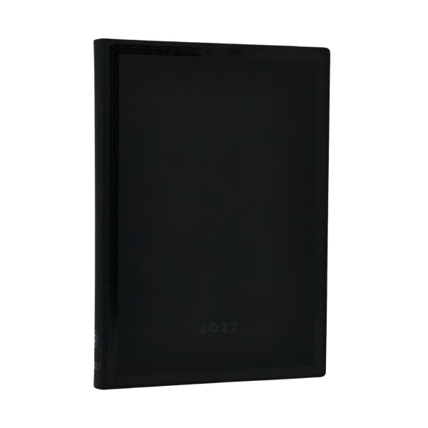 AGENDA MIDI SETTIMANALE ORIZZONTALE 2027 NERO BOLD PAPERBLANKS