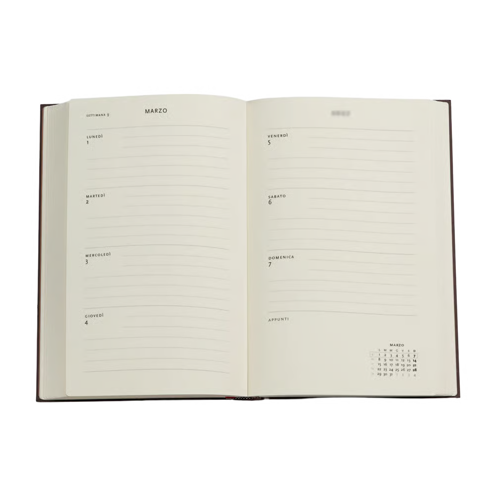 AGENDA MAXI SETTIMANALE ORIZZONTALE 2027 PRIMAVERA PAPERBLANKS