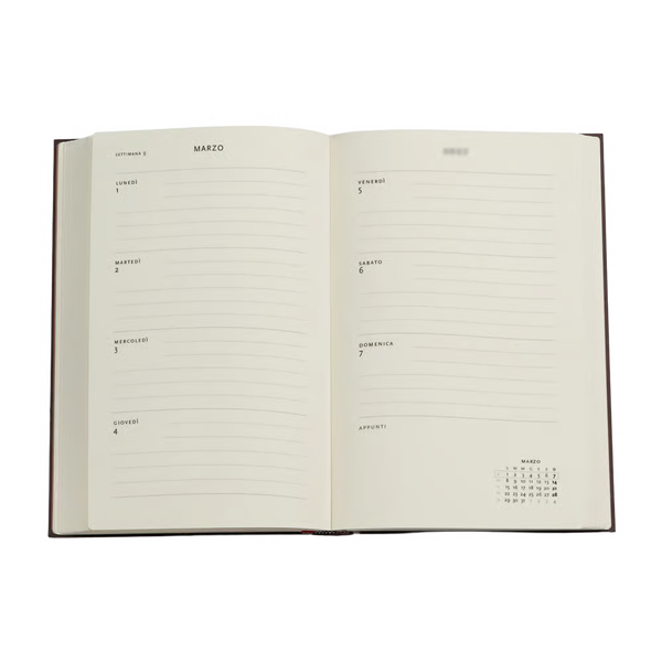 AGENDA MAXI SETTIMANALE ORIZZONTALE 2027 PRIMAVERA PAPERBLANKS