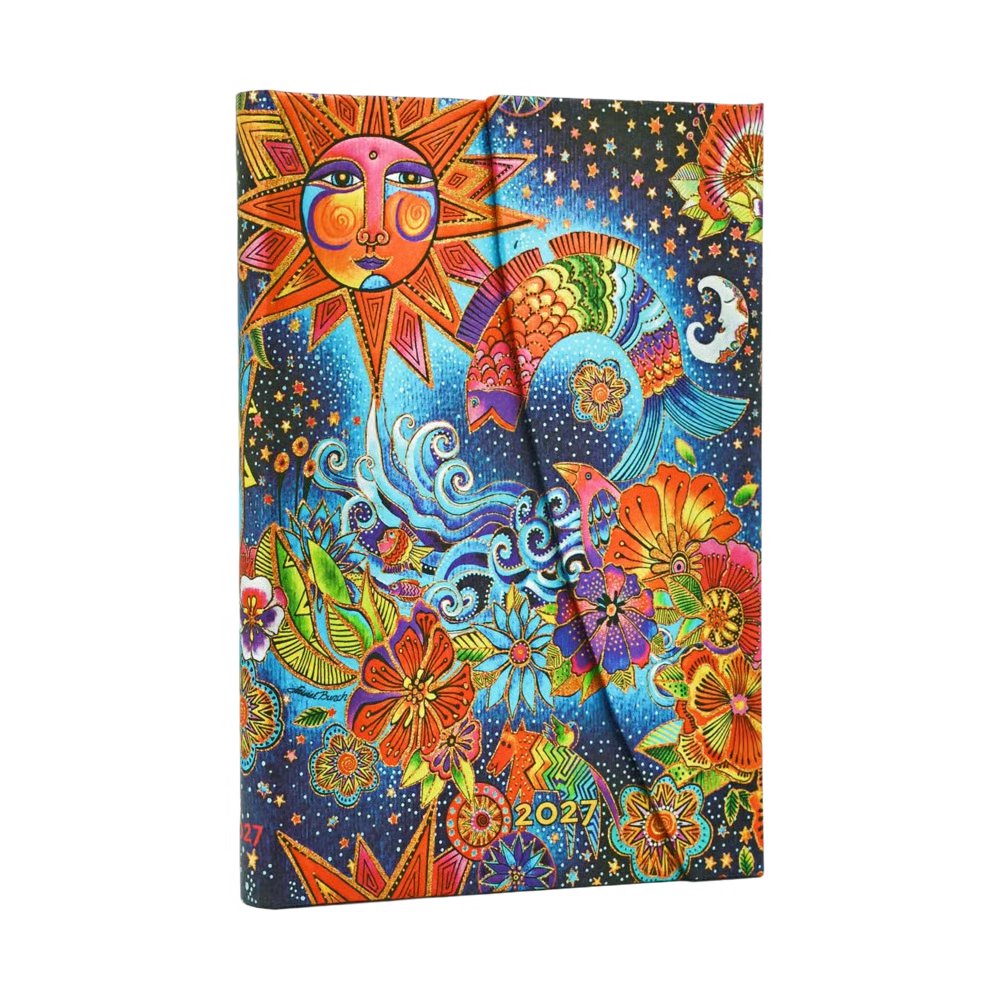 AGENDA MINI SETTIMANALE ORIZZONTALE 2027 MAGIA CELESTE PAPERBLANKS Immagine principale del prodotto
