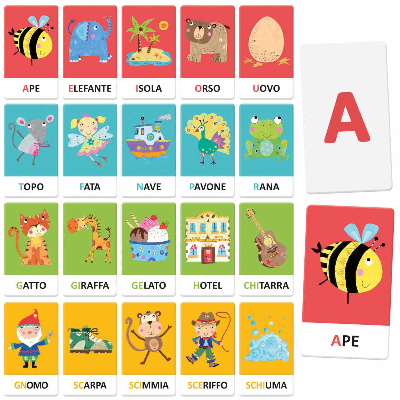 Carte Smerigliate Tattili Montessori