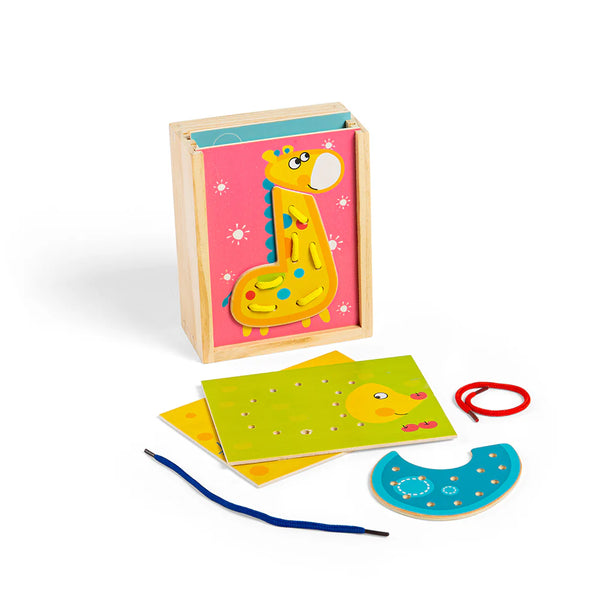 Puzzle Allacciature: Animali - Set 4 Pezzi