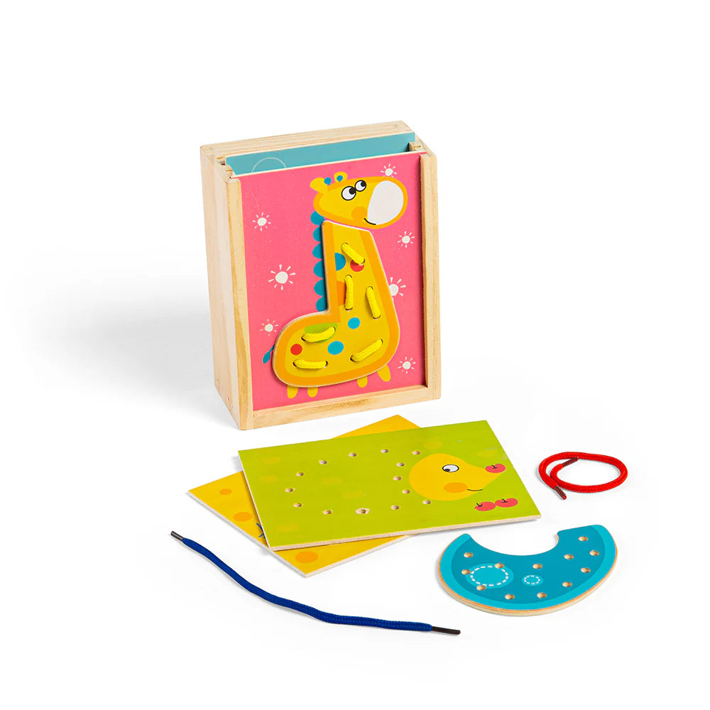 Puzzle Allacciature: Animali - Set 4 Pezzi