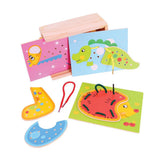 Puzzle Allacciature: Animali - Set 4 Pezzi