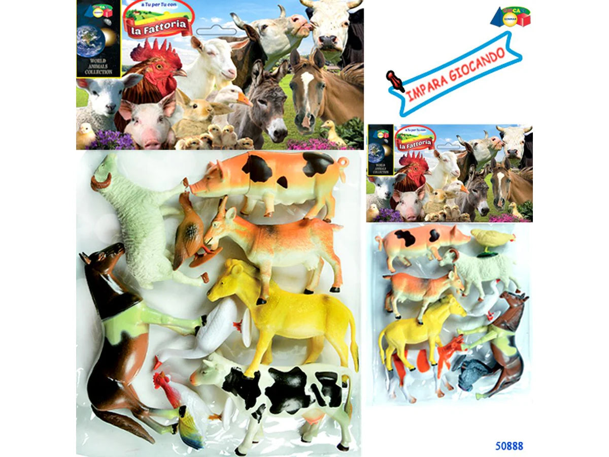 Animali Della Fattoria - Busta 9 Pezzi